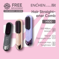 Enchen H100 Sikat Pelurus Rambut Cordless Hair Straightener Comb Portable Negative Ionic Hair Straig