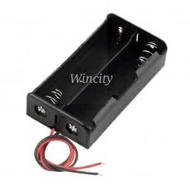 WSS battery holder 18650 3.7v (1x2) case with wire