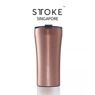 STTOKE [Blush Rose] LEAKPROOF 16/12 Oz Cup Reusable Shatterproof Ceramic Cup Coffee Tea