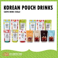 CAFFE BENE - Korean Pouch Drinks (Coffee and Juice Ade) 190ml