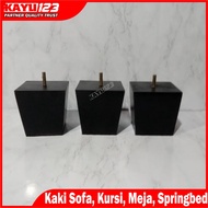 Wooden sofa legs, pyramid-shaped legs, chair legs, table legs, spring bed legs plus 10x10x8 cm bolts