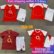 2002/03 Arsenal Home Retro kids kit Tops Jersey S-XXL 20024/2006 Casual Short Sleeve Shirt children14#HENRY  Sports Football Shirt AAA