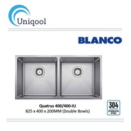 BLANCO Quatrus Double Bowls 400/400-IU Stainless Steel Kitchen Sink