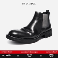 รองเท้าบูทเชลซีหนังม้า Sole Vibram ตีขอบ Goodyear