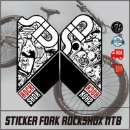 MTB fork sticker, MTB shock sticker