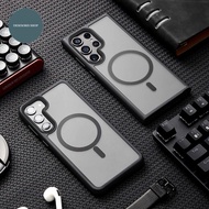 Matte Case Magsafe Samsung Galaxy S25 Ultra / S25 Plus / S25 Case Black Magnetic