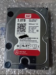 Western Digital RED 3.5" 5400rpm SATA Hard Disk3TB WD30EFRXWD紅色版NAS硬碟3TB一隻