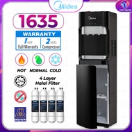 Midea Water Dispenser Floorstanding Hot Normal Cold Water Purifier 1635S - Compressor - 4 Antibacter