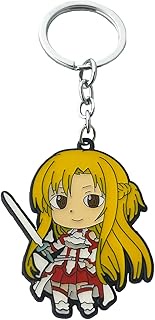 TV Show Swod Art Online Keychain, Movies Key Ring for Women, Men, Girls and Boys, Black, 1