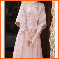 Sisters' Bridesmaid Dresses - Chinese-style Cheongsam Group Outfit with Single Sleeves