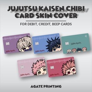 Jujutsu Kaisen Chibi ATM Card, Debit, Credit Beep Cover Skin Sticker | Anime | APS9YFX