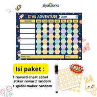 Reward Chart Fullset| Reward Chart for children learning to discipline