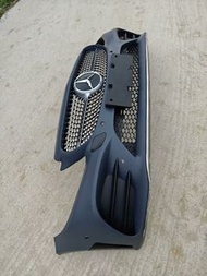 平治奔馳C級C180 C200 C260前槓總成w205舊款改新|||款升級19-21款保險桿包圍原車配件