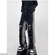 H1 baggy biker - SMOKE grey - Jeans