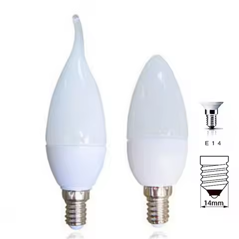 1pcs Led Candle Light Bulb E14 SMD2835 220V Energy Saving Lamp Velas Bombilla Decorativas Home Light