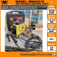 King MMA201G ARC Welding Machine Inverter Welding Machine Current 20~120Amp Input Power 6kVA Electro