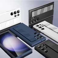 Luxury Silicone Matte Wristband For Samsung Galaxy S24 S23 Ultra S23Ultra Case Shockproof Protection