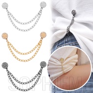 Magnetic Button Clip - Drag-proof, Detachable, Flower Pattern - Adjustable Trouser Legs - Chain Fixe
