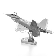 F-22 Fighter 3D Metal Model Creative 3D Puzzle Model Hand-made Metal Puzzle