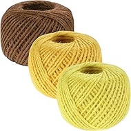 JubileeYarn Crafty Jute Twine String Jute for Artwork, DIY Crafts, and Gift Wrapping - 675 feet (205
