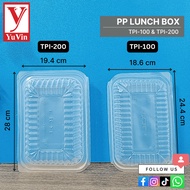 Disposable PP Lunch Box / TPI-100 / TPI-200 / PP Lunch Box / Bekas Bungkus Makanan TOLI