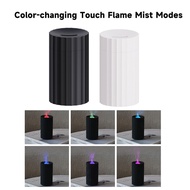 Air Aroma Diffuser Type-c Usb Car Diffuser Flame Design Car Aromatherapy Diffuser with Colorful Light Low Noise Cool Mist Humidifier for Relaxing Drive Southeast Asian