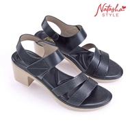 Natasha LADIES BLOCK HEEL SANDALS Heel Height 2" (Lowlee Calcheth Clinquant)