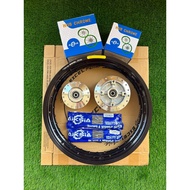 [EXCEL ASIA TAKASAGO COMBO SET] ALLOY RIM EXCEL ASIA + HUB CHROME AS33 + LIDI AS33 ALLOY RIM EXCEL A
