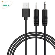 UM.T USB to AUDIO DC 2.5mm Charging Cable  Charger Cord for Rechargeable Wand Massager( 24AWG)