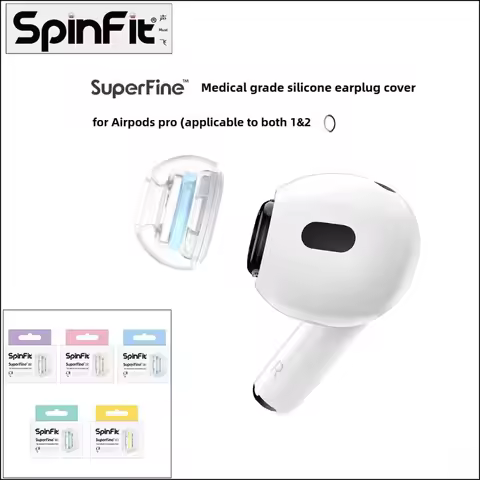 SpinFit SuperFine Eartips Comfort Earbud Tips with Adapter Design for AirPods Pro Generation 1 & 2 E