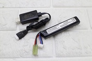 武SHOW 11.1V USB 充電 + 11.1V 鋰電池 口香糖 ( M4A1鋰鐵充電電池EBB AEG電動槍
