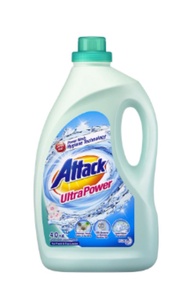 4KG Attack Ultra Power Liquid Laundry Detergent High Quality Laundry Soap to Whiten Clothes and Strong Stain Removal