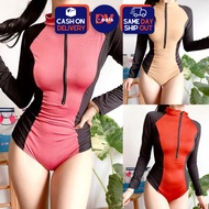 DVDEALS 6884 Swimsuit Ladies Rash Guard Long Sleeve Summer Rashguard One Piece Bikini