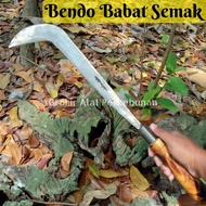 Bendo Dorit Alat Babat Semak Belukar Bahan Baja Asli Tajam - Golok Arit Jawa Leher Panjang Bangak Madura Potong Ranting Kayu Kecil