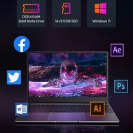 [ผลิตภัณฑ์ใหม่ปี 2024+RAM 16G] Mistme Intel Core i7-1065G7 notebook คอมพิวเตอร์เกม 512GB SSD laptop 