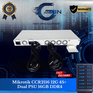 Mikrotik CCR2116 12G 4S+ Dual PSU 16GB DDR4