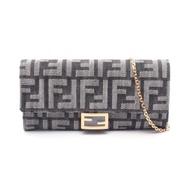 [มือสอง] กระเป๋าสะพายไหล่ Fendi FENDI รุ่น Baguette พร้อมกระเป๋าเงินแบบมีสายโซ่ FF Jacquard 8M0365AU