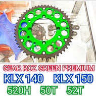 Gear TRAIL ROZ GREEN KLX 150 KLX 140 520H PREMIUM