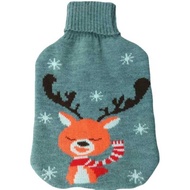 Hot Water Bottle Cover Jacquard Hot Water Bottle Wool Knit Cover Hot Water Bottle Wool Cover Christm