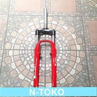 FORK MTB SUNTOUR 26" XCT 15 T.100 28.6 vbrake only Merah Dan Biru Sepeda Sparepart Termurah