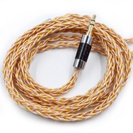 KZ 8 Core Gold Silver Copper Mixed Plated Upgrade Cable Earphones Cable With 3.5mm 0.75mm Pin KZ ZSN