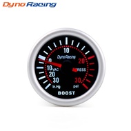 Dynoracing 2'' 52mm Universal Smoke Len Turbo Boost Gauge PSI Pointer Boost Gauge 12V LED Digital Ga
