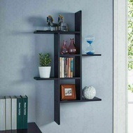 KAYU Tv Rack Dvd Photo Wall Decoration Trophy Charter Wall Shelf Wood Iron Flower Modern Book Mt