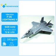 F-35 Lightning II Fighter Paper Model Kit