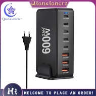 Fast Charging 600W Desktop GaN Quick PD Charger 8 Ports USB Type C Mobile Phone Laptop PC Charging D