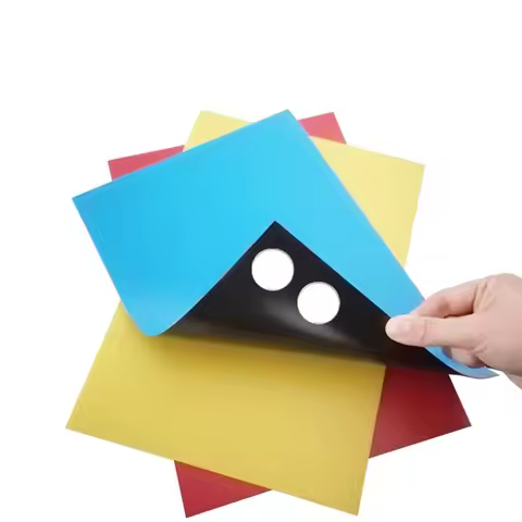 1PC 8 Color Rubber Magnetic Flexible Magnetic Sheet A4 Size 0.5mm Paper Magnetic Stickers Fridge Mag