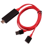 [Riqing🔥HDMI] Mobile Phone to HDMI Cable Three-in-One Hdmi Adapter Cable Mobile Phone to TV Tablet t