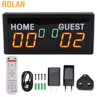 Rolan Digital Score Keeper with  1.8 Inch  Electronic Portable Tabletop Scoreboard for Badminton Bas