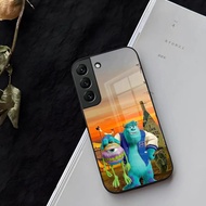 Monsters Inc Phone Case Glass for Samsung Galaxy A16 A21 A22 A30 A32 A33 A51 A52 A53 A54 A55 A70 A71