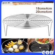 18/20cm 304 Food-Safe Stainless Steel Steamer Rack Tray Pot Steaming Stand Multifunction Cookware
